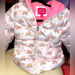 Kids rain jacket puffy jacket